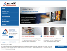 Tablet Screenshot of kellerelektro.de